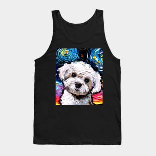 Maltipoo Night (Portrait) Tank Top